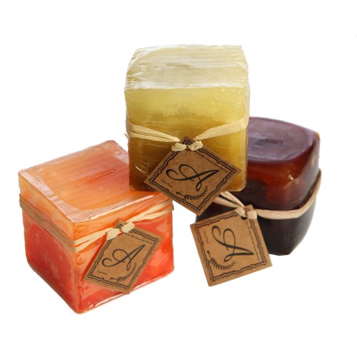 VELA CUADRADA PEQUEÑA 7,5CM