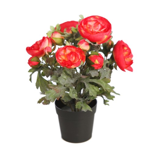 PLANTA DE RANUNCULOS ARTIFICIAL EN MACETA 30CM
