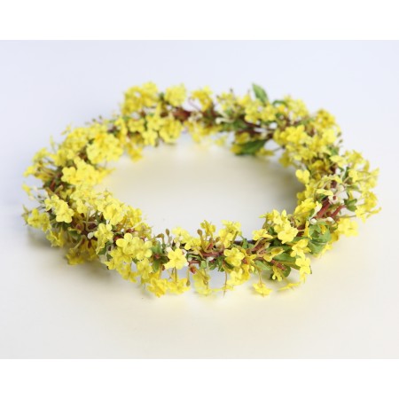 CORONA FLOR ARTIFICIAL NIÑA COMUNIÓN BODA ø20CM