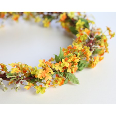 CORONA FLOR ARTIFICIAL NIÑA COMUNIÓN BODA ø20CM