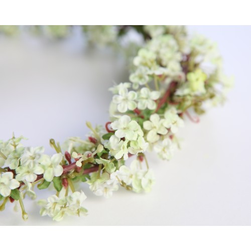 CORONA FLOR ARTIFICIAL NIÑA COMUNIÓN BODA ø20CM 2