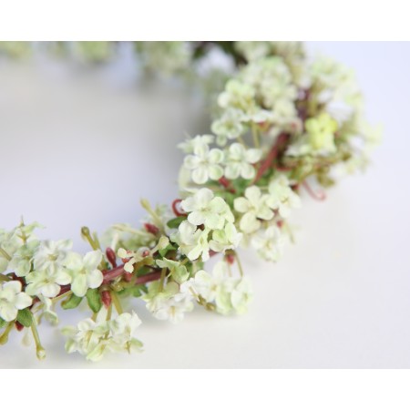 CORONA FLOR ARTIFICIAL NIÑA COMUNIÓN BODA ø20CM