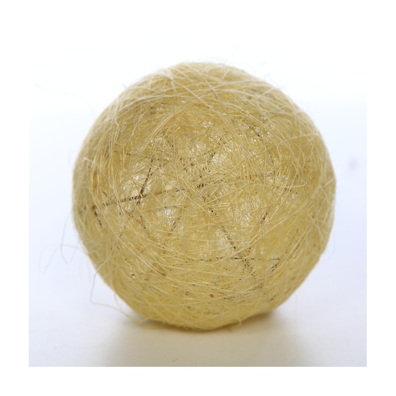 BOLA DECORATIVA DE SISAL 10CM