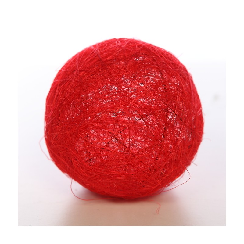 BOLA DECORATIVA DE SISAL 10CM