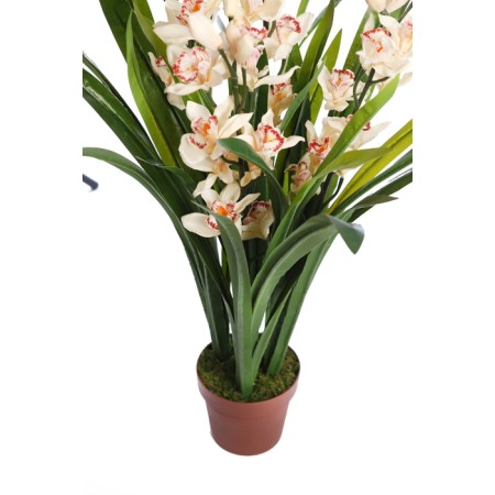 CYMBIDIUM ARTIFICIAL EN MACETA 115CM