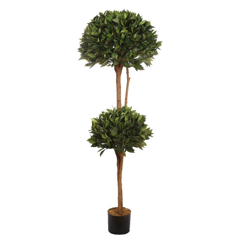 ARBOL DE LAUREL ARTIFICIAL DOBLE BOLA ALT 160CM