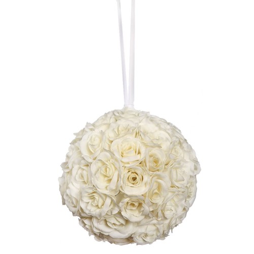 BOLA DE ROSAS CON CINTA 25CM