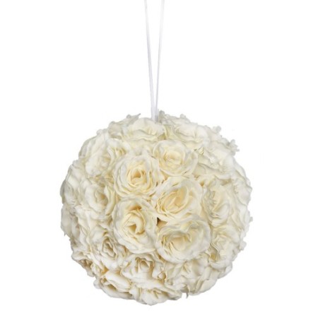 BOLA DE ROSAS CON CINTA 30CM