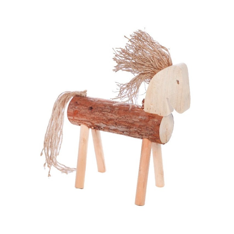 CABALLO DECORATIVO TRONCO 40CM