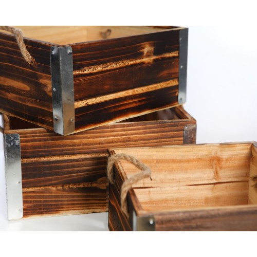CAJA MADERA RUSTICA X 3 2