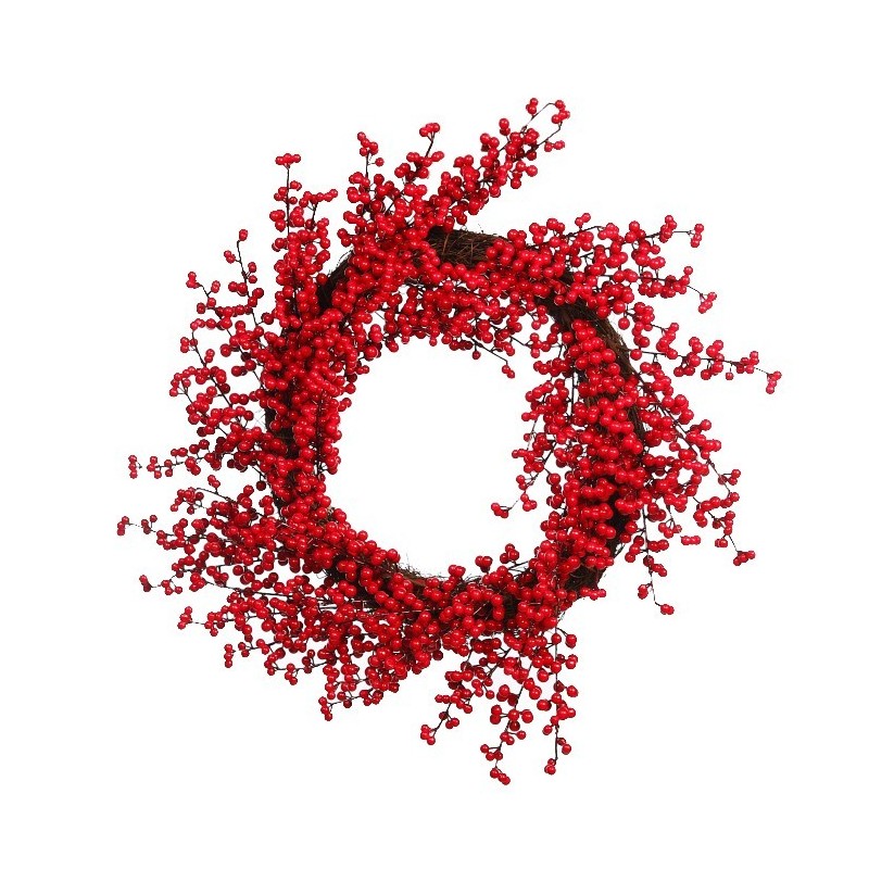 CORONA DE BERRY ARTIFICIAL  ø 50CM