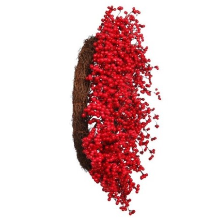 CORONA DE BERRY ARTIFICIAL  ø 50CM