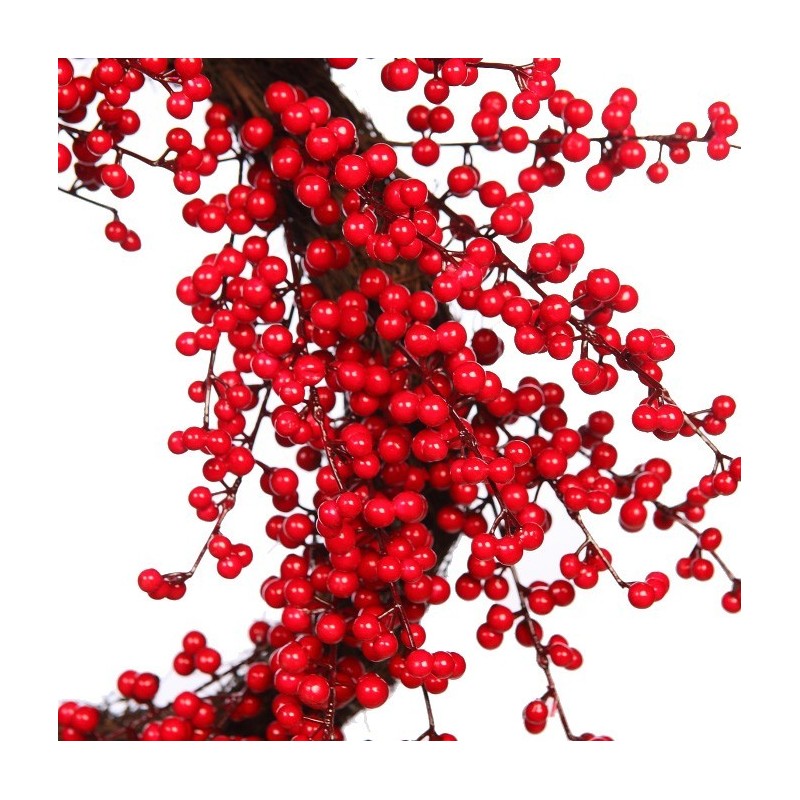 CORONA DE BERRY ARTIFICIAL  ø 50CM