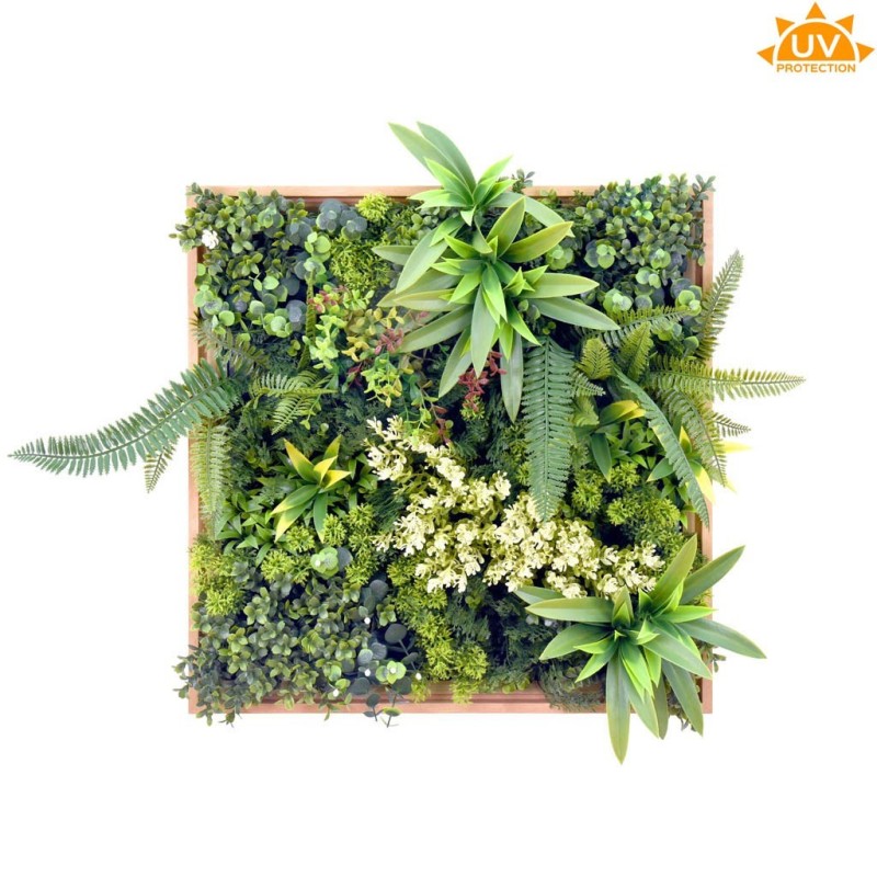 CUADRO VEGETAL ARTIFICIAL 50X50CM