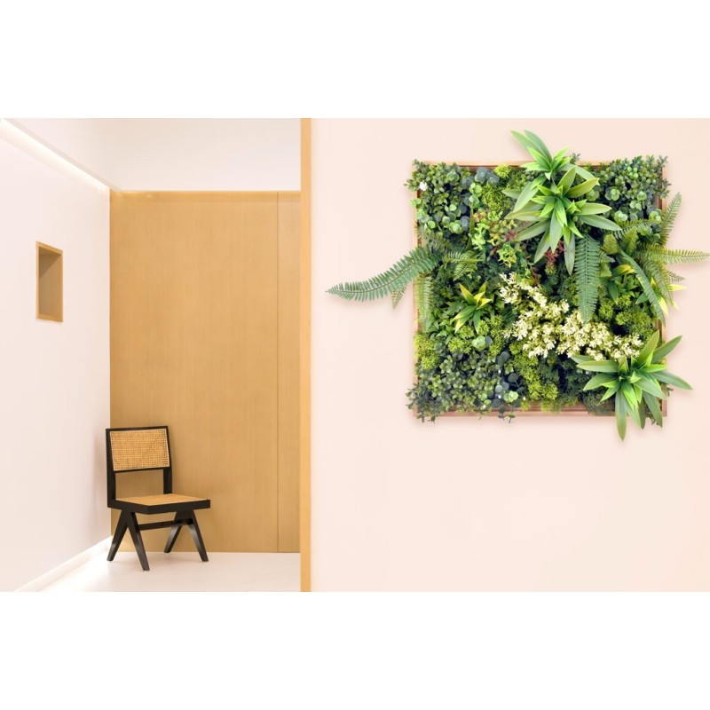 CUADRO VEGETAL ARTIFICIAL 50X50CM