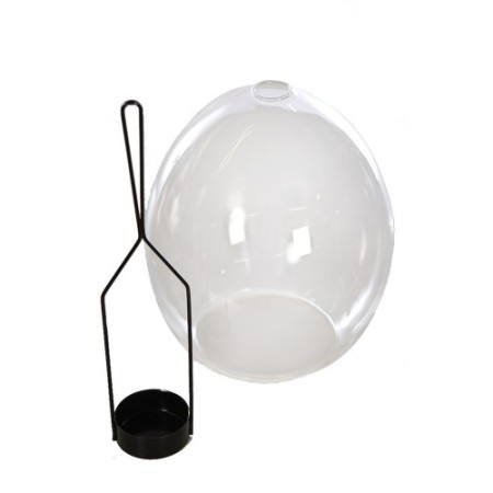 CUPULA PORTAVELAS CRISTAL 16CM