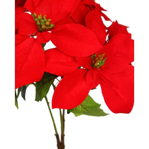 FLOR DE PASCUA X7 ARTIFICAL 50CM 2