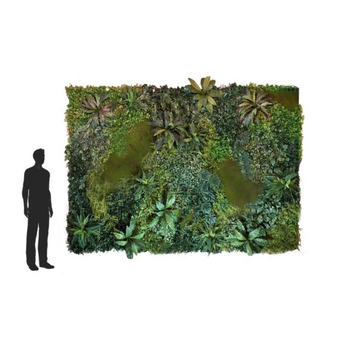 JARDIN VERTICAL ARTIFICIAL MUSGO 100X100CM