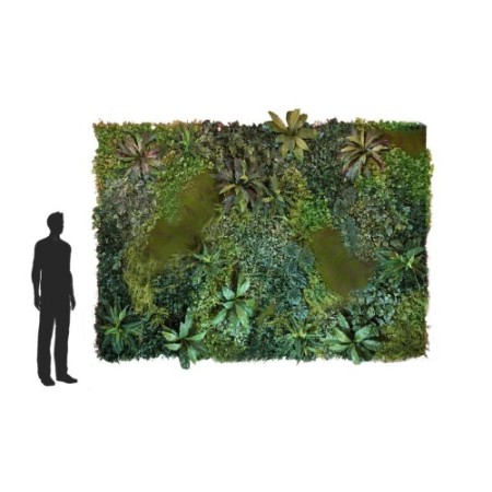 JARDIN VERTICAL ARTIFICIAL MUSGO 100X100CM