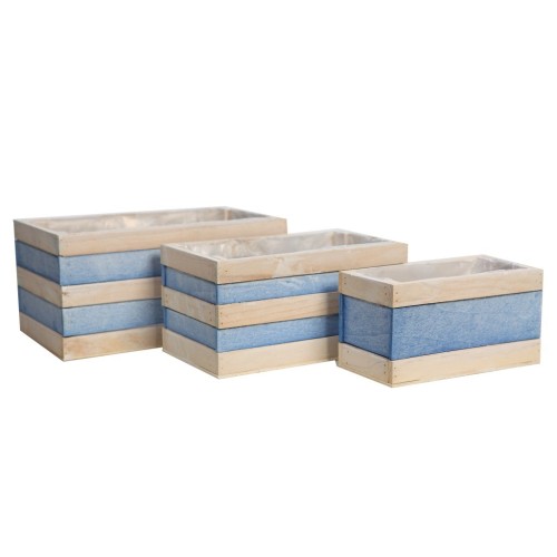 JARDINERA MADERA SET X3 15CM