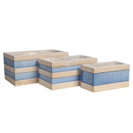 JARDINERA MADERA SET X3 15CM