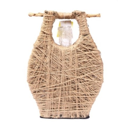 JARRON JUTE CON CRISTAL ALT 28 14CMX8CM