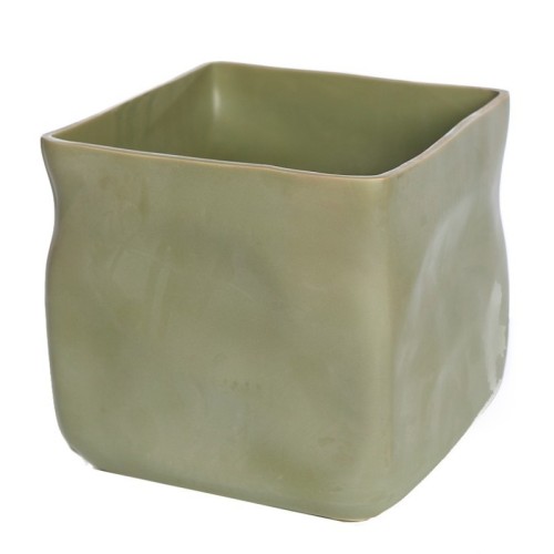 MACETERO CERAMICA CUBE V. 24X24CM