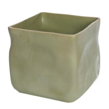 MACETERO CERAMICA CUBE V. 24X24CM