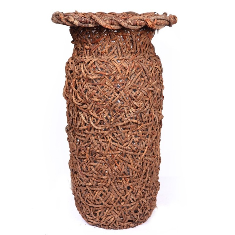 MACETERO DE RATTAN TRENZADO ALT 55 CM ø 32 CM