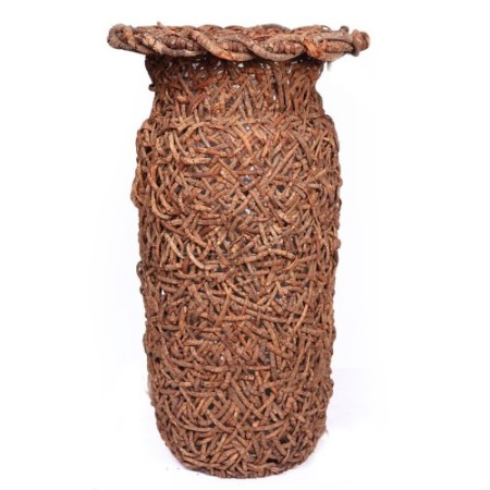 MACETERO DE RATTAN TRENZADO ALT 55 CM ø 32 CM