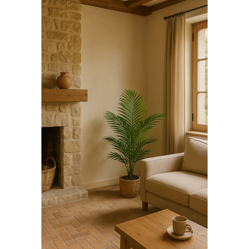 PALMERA ARTIFICIAL EN MACETA 130CM TACTO NATURAL