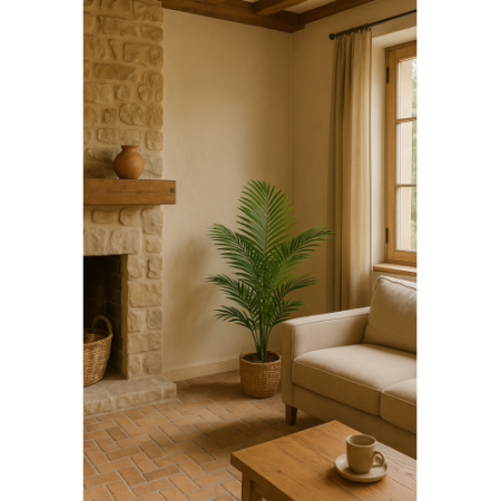 PALMERA ARTIFICIAL EN MACETA 130CM TACTO NATURAL