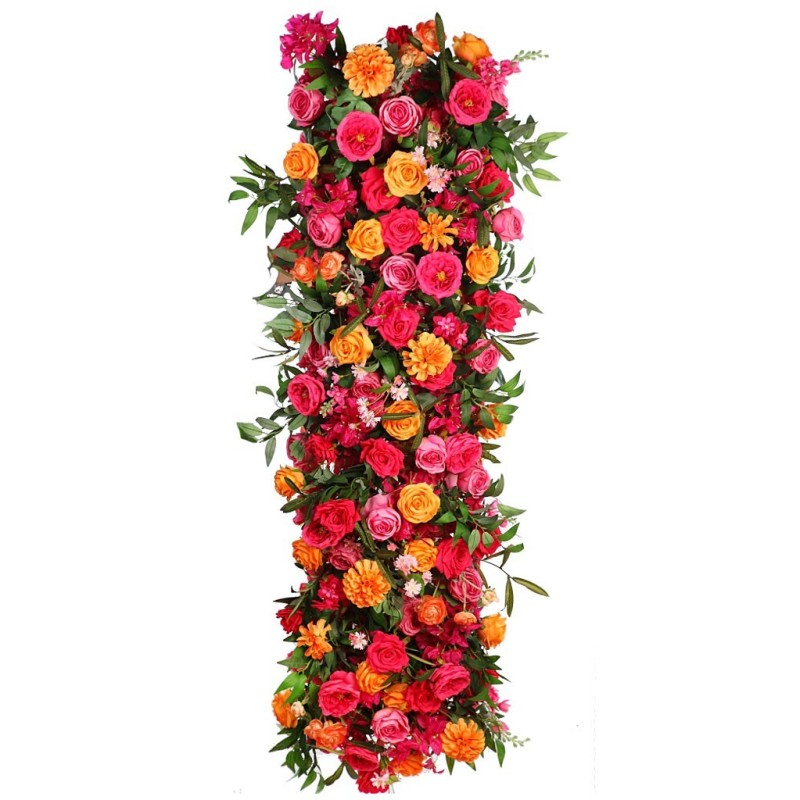 PANEL DE FLORES ARTIFICIALES 150x40CM