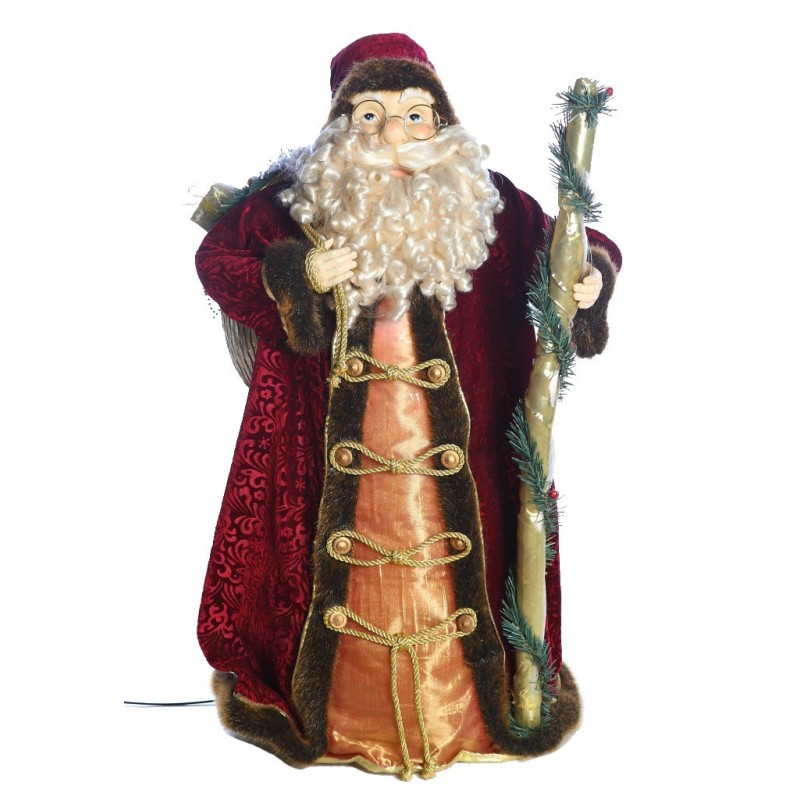 PAPA NOEL CON LUZ 78 CM