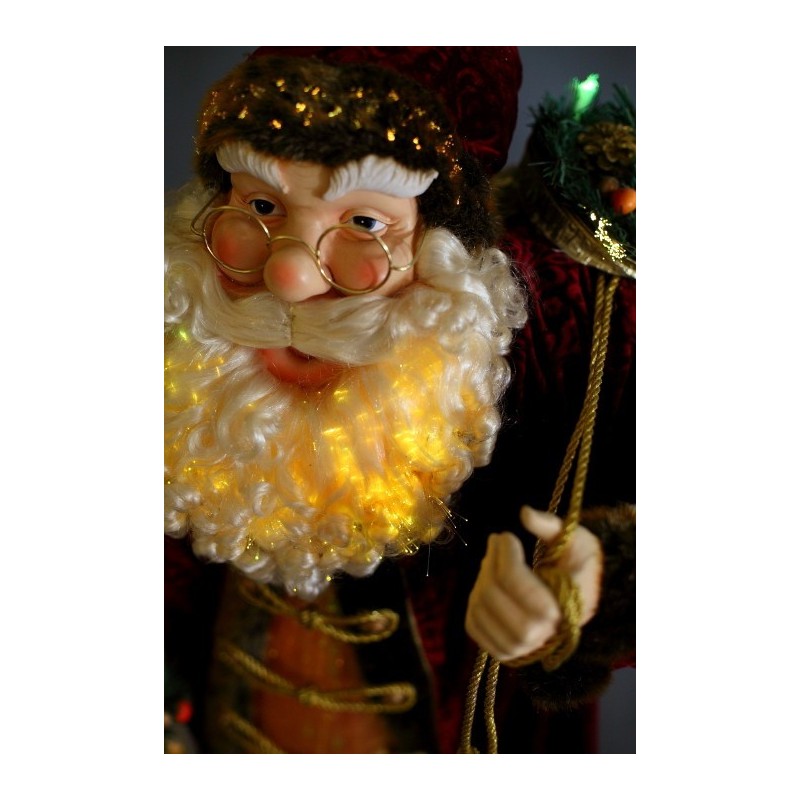 PAPA NOEL CON LUZ 78 CM
