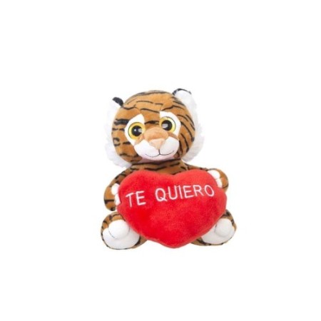 PELUCHE TIGRE CON CORAZON 24CM