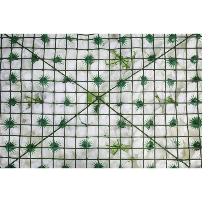 PLACA ROSAS Y HORTENSIAS ARTIFICIAL 60X40CM