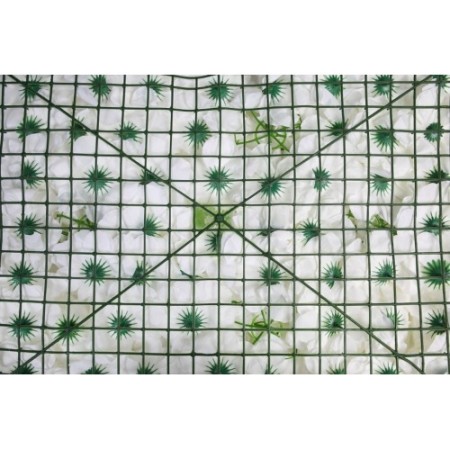 PLACA ROSAS Y HORTENSIAS ARTIFICIAL 60X40CM