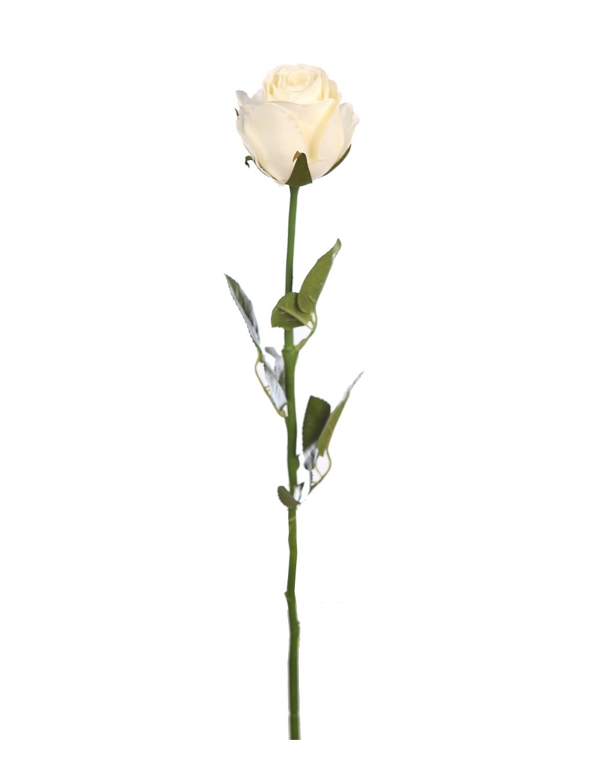 rosa artificial blanca