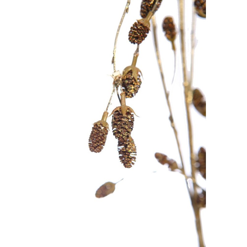 RAMA COLGANTE PIÑAS DORADAS 140CM