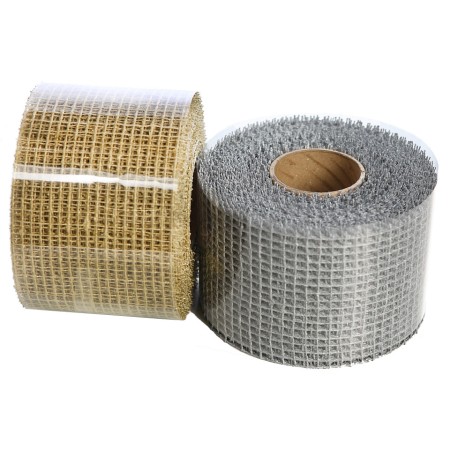 CINTA YUTE RIGIDO METALIZADO 7 CM