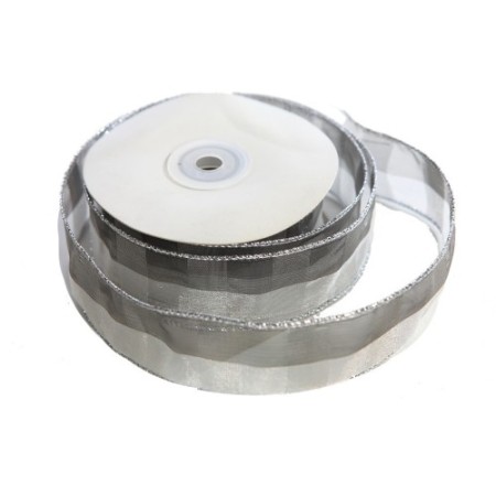 ROLLO CINTA PLATEADA 4CM