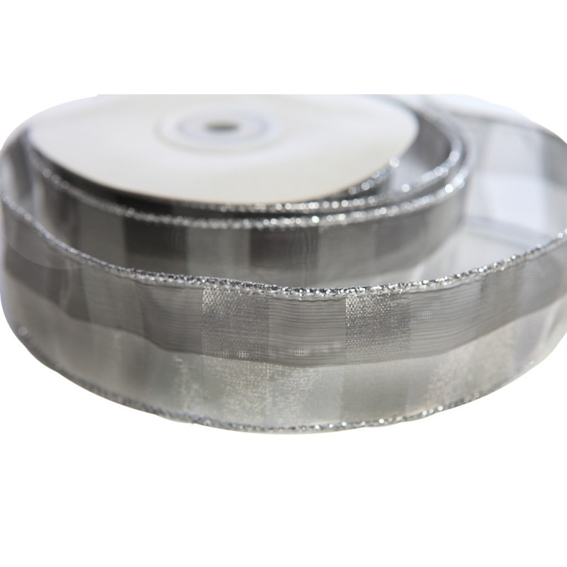 ROLLO CINTA PLATEADA 4CM