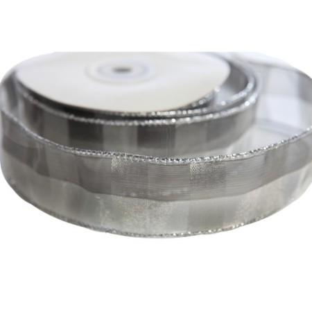 ROLLO CINTA PLATEADA 4CM