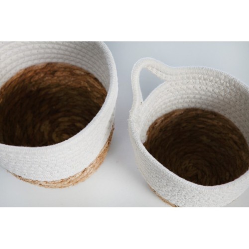 SET 2 MACETEROS COLGANTES CUERDA DE ALGODON 2