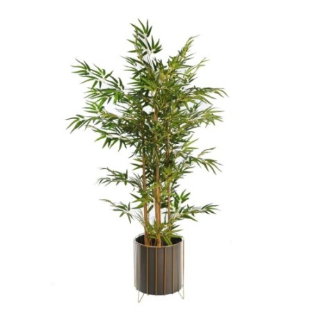 SET 3 MACETEROS PIE DORADO 33CM