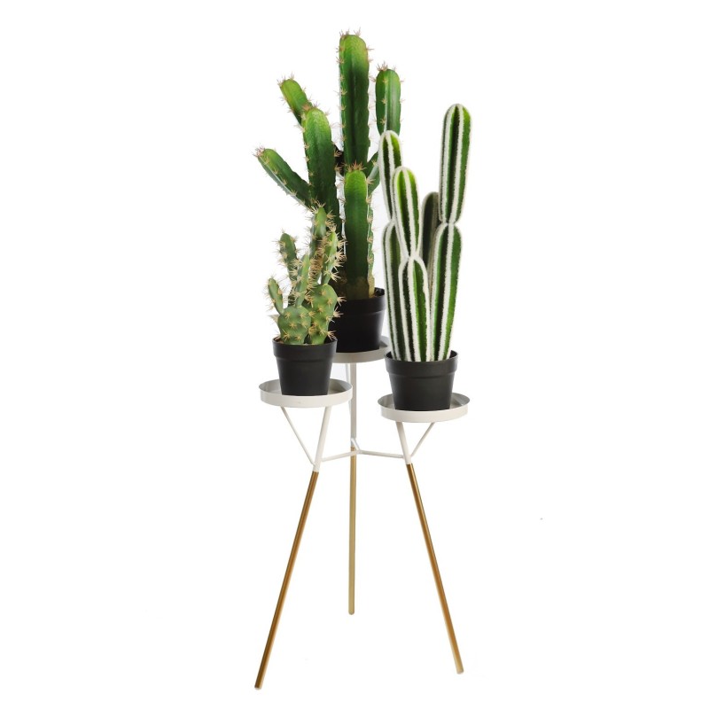 SOPORTE 3 PLANTAS METALICO 70CM