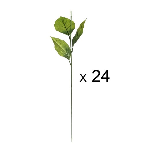 TALLOS HOJAS ARTIFICIALES HORTENISA SIN FLOR 24PCS