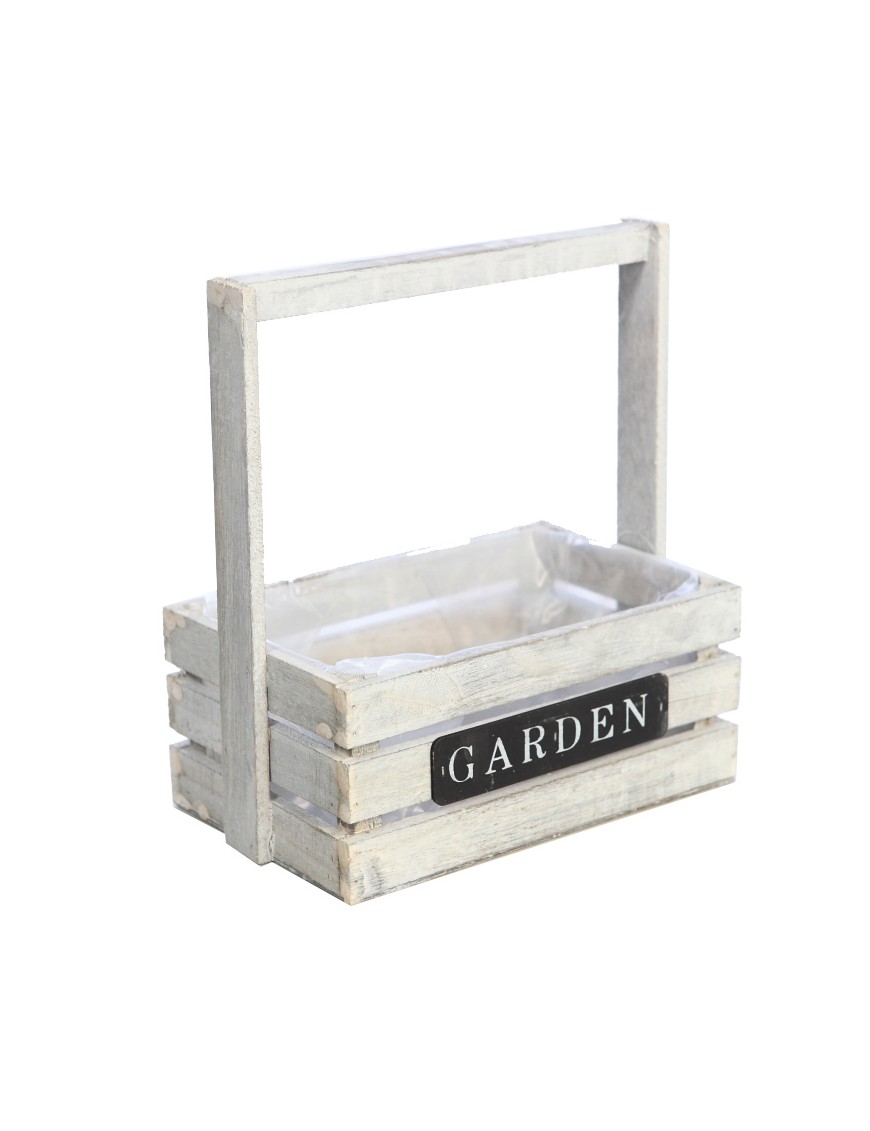 Cesta Madera Blanca Garden 32cm - Comprar al mejor precio