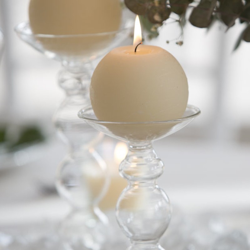 PORTA VELA CRISTAL CANDELABRO 17.7CM